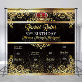 Lofaris Legend Gold Step And Repeat Custom Birthday Backdrop